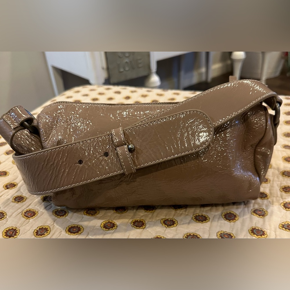 Free People Shiny Brown Bag